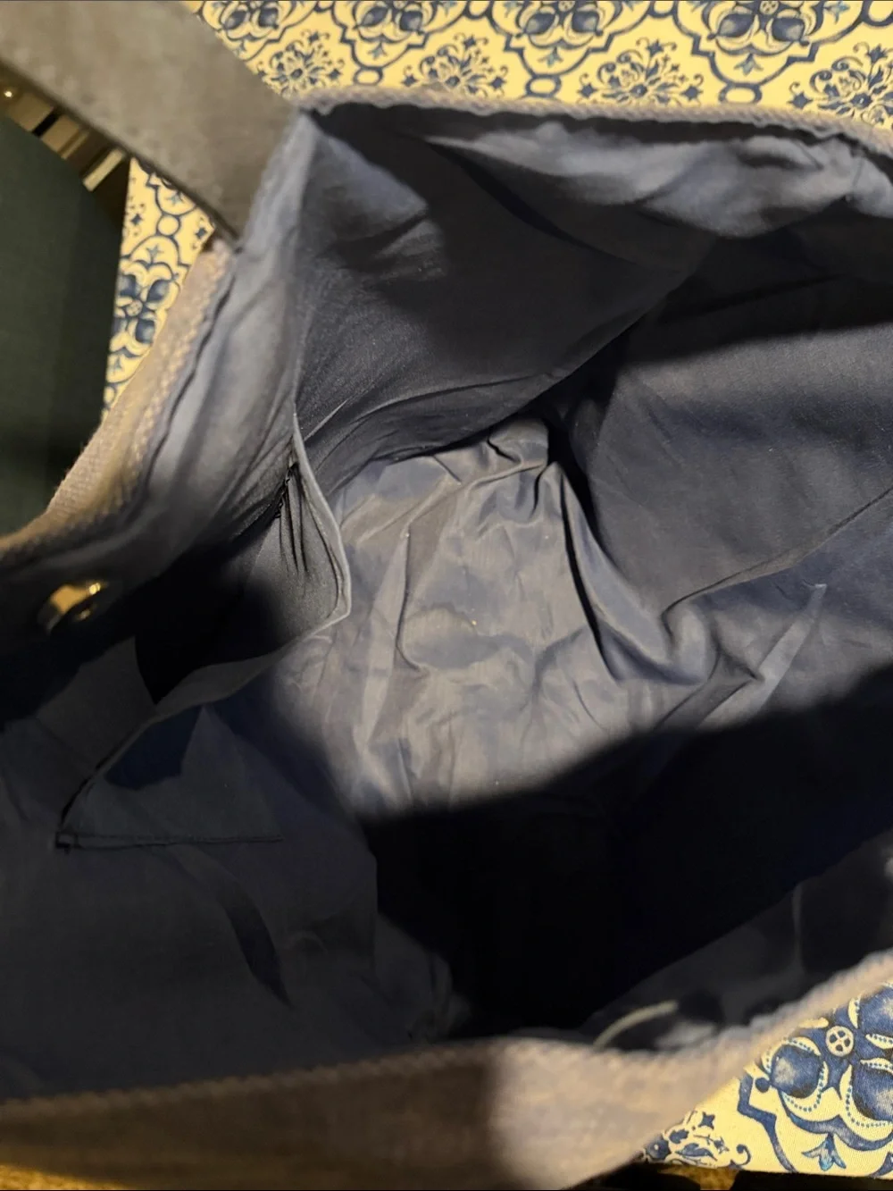 Silpada Navy Canvas Tote Bag
